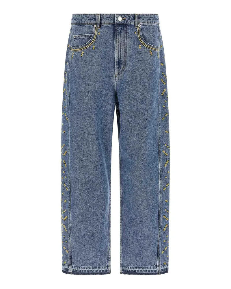 Isabel Marant Straight Leg Jeans - Hellblau Hellblau