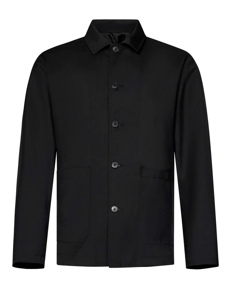 Low Brand Casualjacke - Schwarz Schwarz