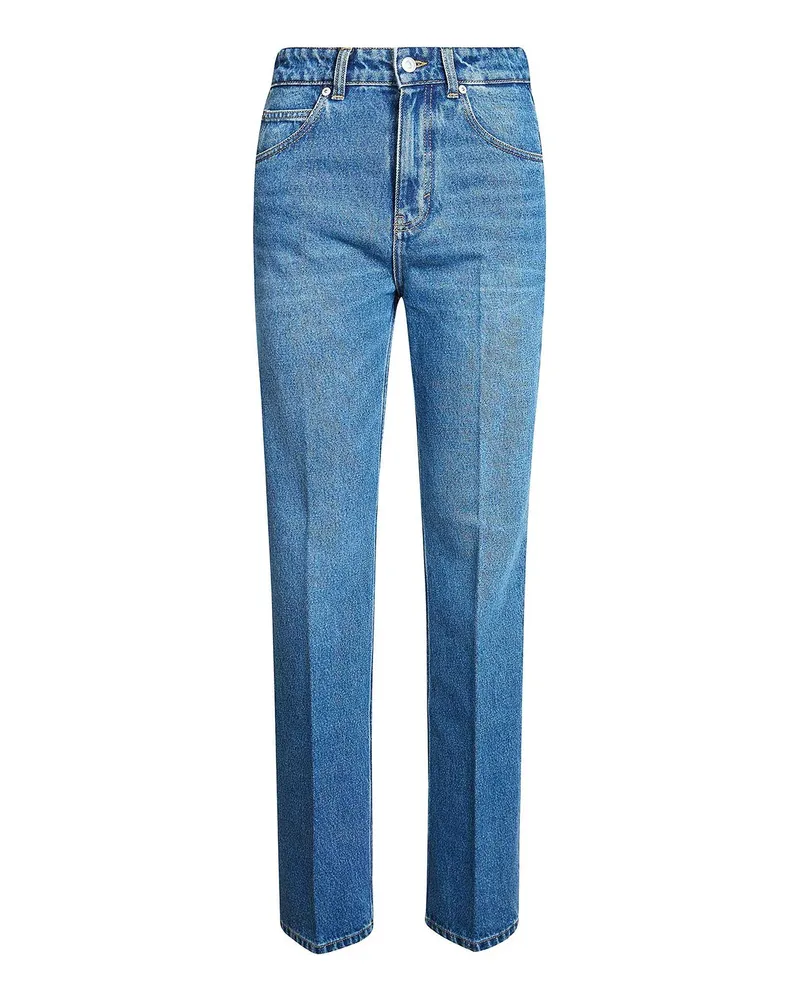 Victoria Beckham Straight Leg Jeans - Blau Blau
