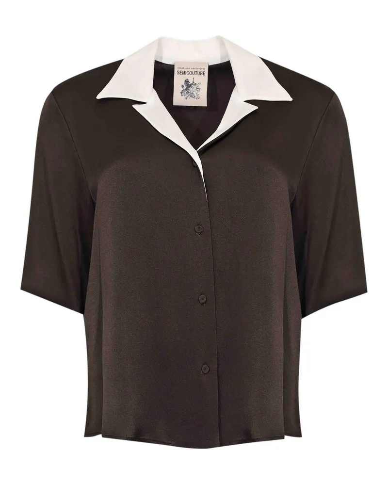 Semicouture Hemd - Braun Braun