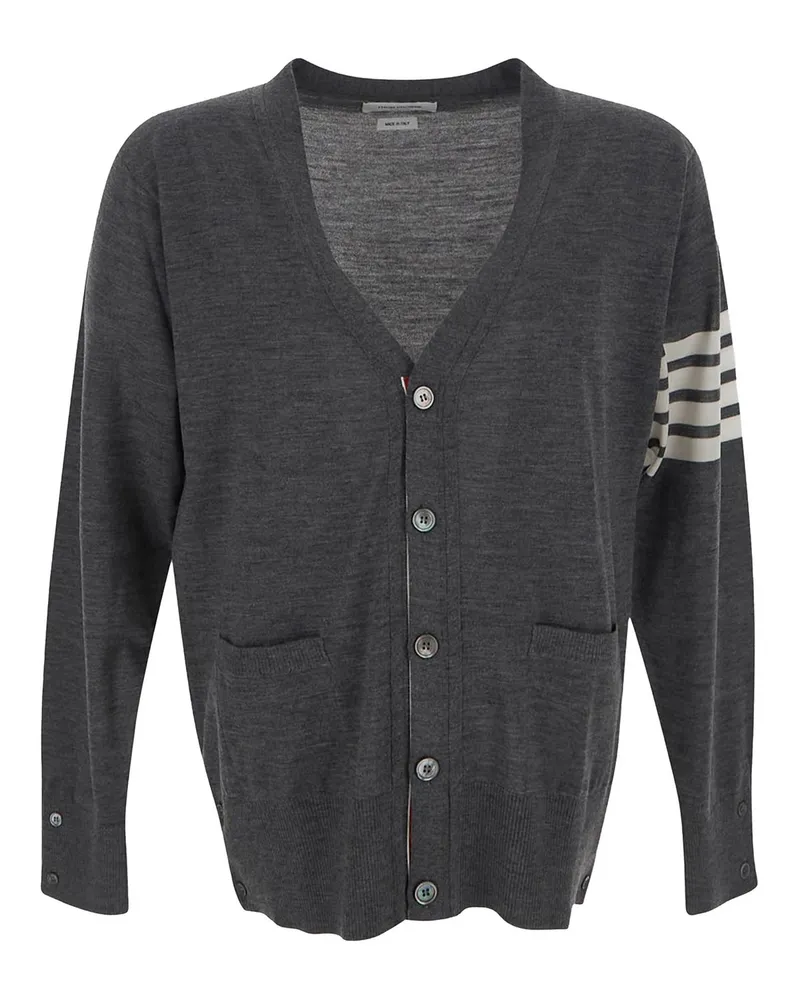 Thom Browne Cardigan - Grau Grau