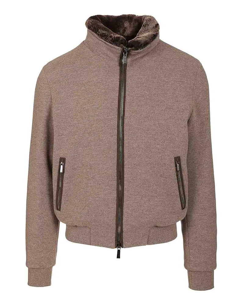 MOORER Bomberjacke - Beige Beige