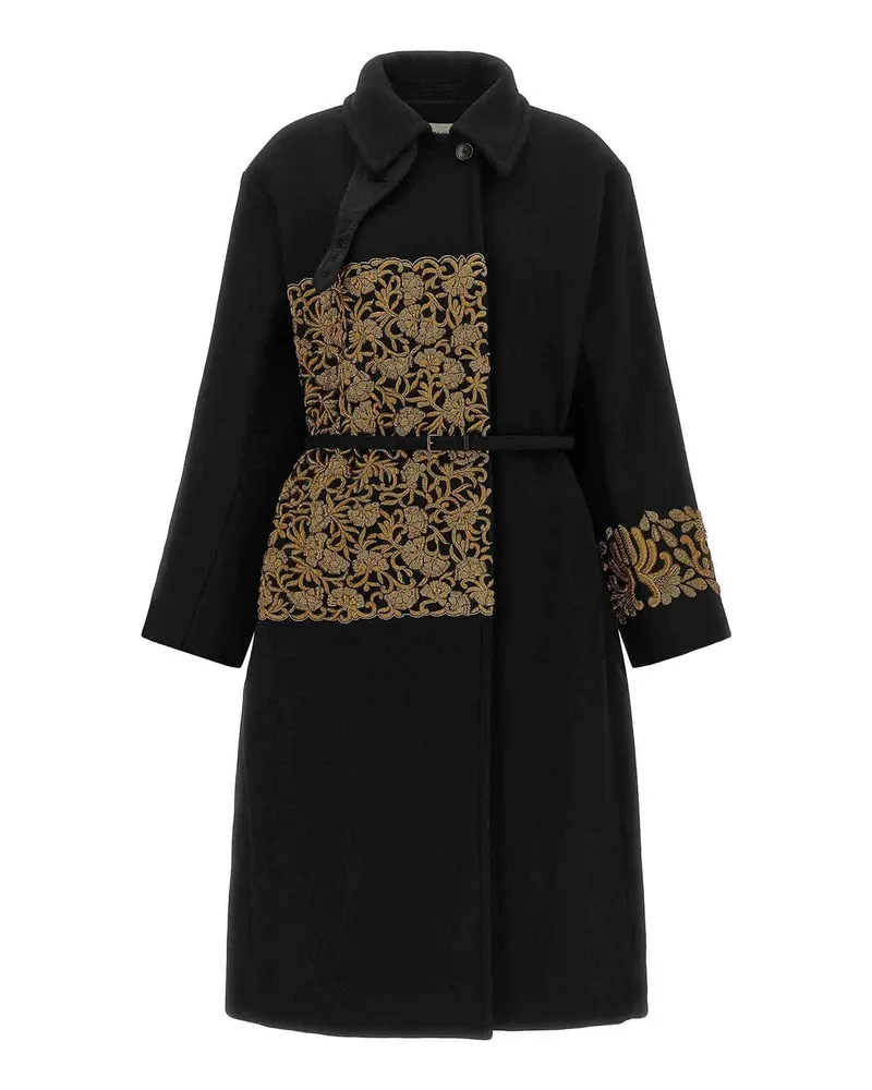 Dries van Noten Trenchcoat - Schwarz Schwarz