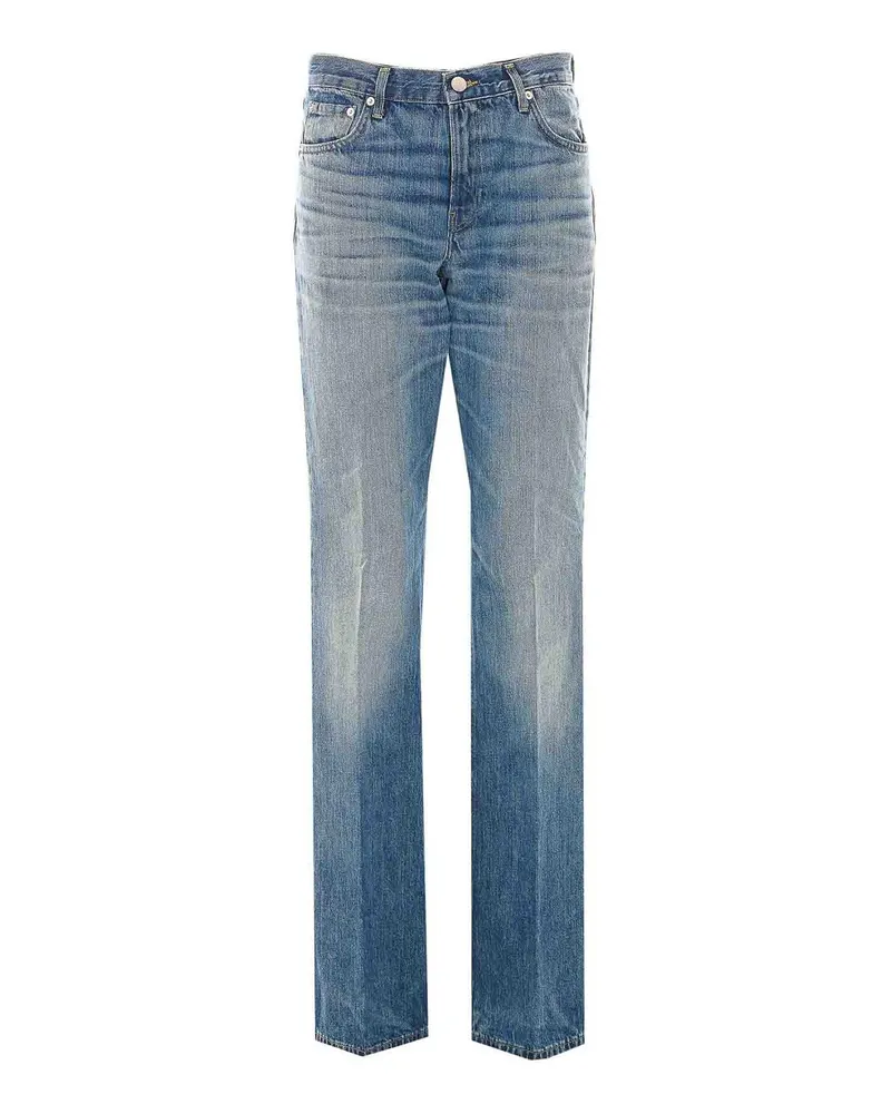 Haikure Straight Leg Jeans - Blau Blau