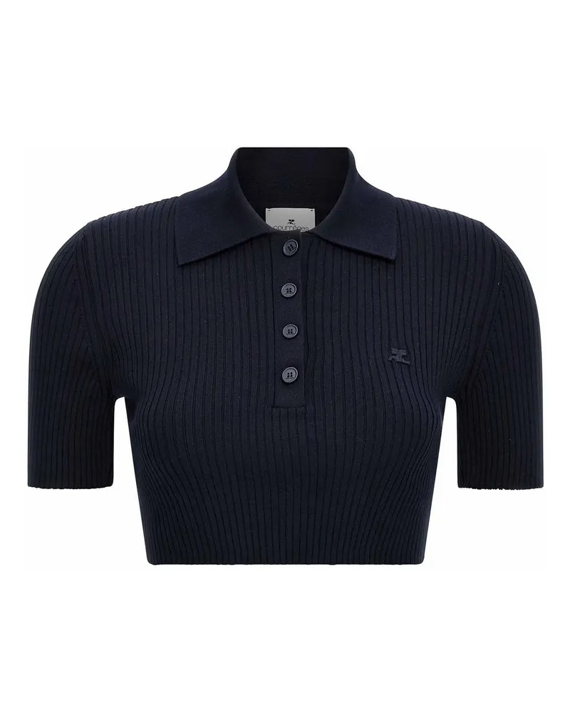 Courrèges Poloshirt - Blau Blau