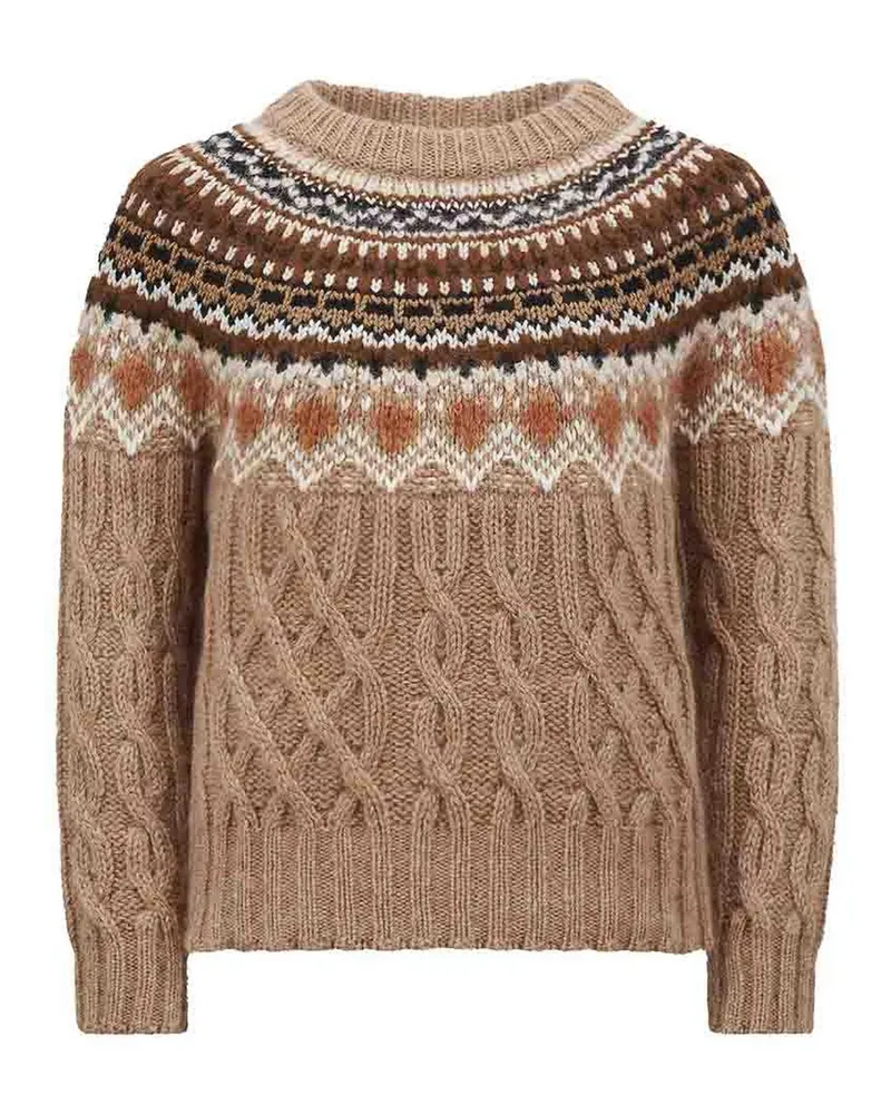 Moncler Rundhalspullover - Beige Beige