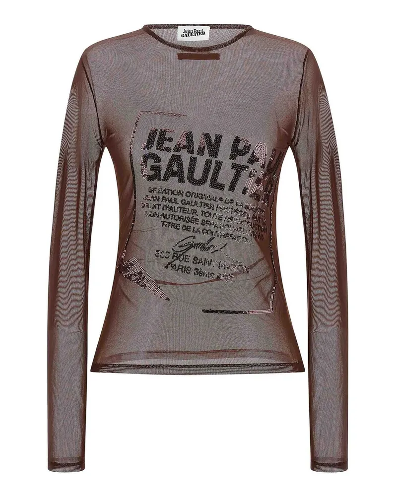 Jean Paul Gaultier Top - Dunkelrot Dunkelrot