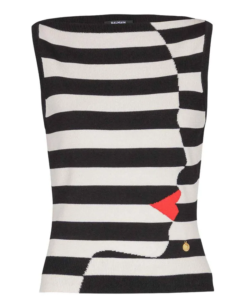 Balmain Top - Schwarz Schwarz