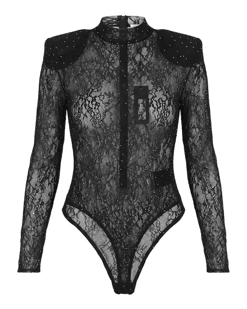 NISSA Top - Schwarz Schwarz