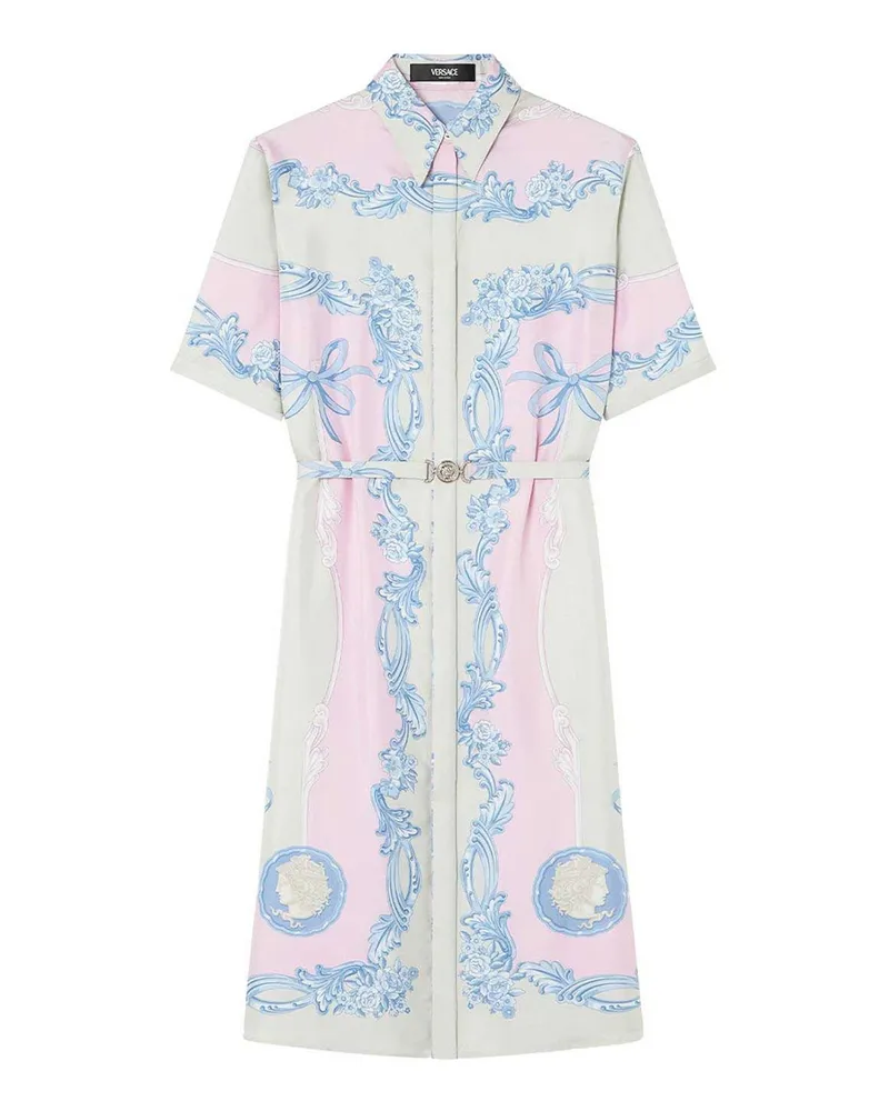 Versace Knielanges Kleid - Bunt Bunt