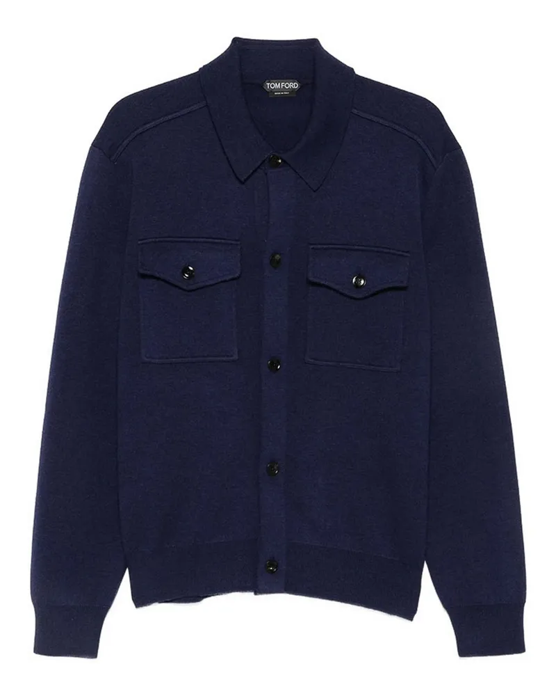Tom Ford Rundhalspullover - Blau Blau