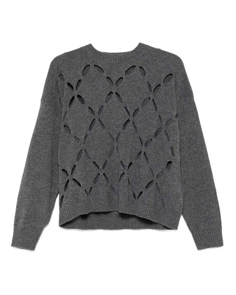 Liu Jo Rundhalspullover - Grau Grau