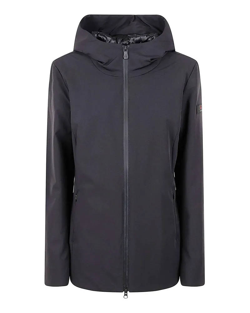 Peuterey Knielanger Mantel - Schwarz Schwarz