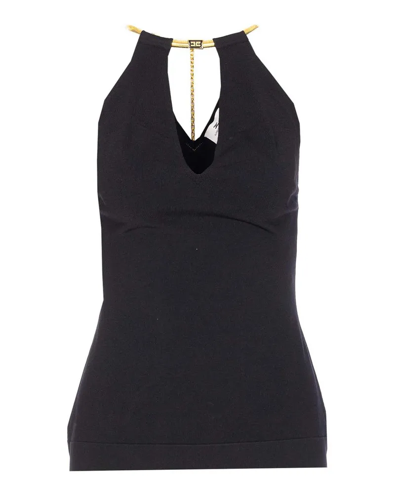 Elisabetta Franchi Top - Schwarz Schwarz