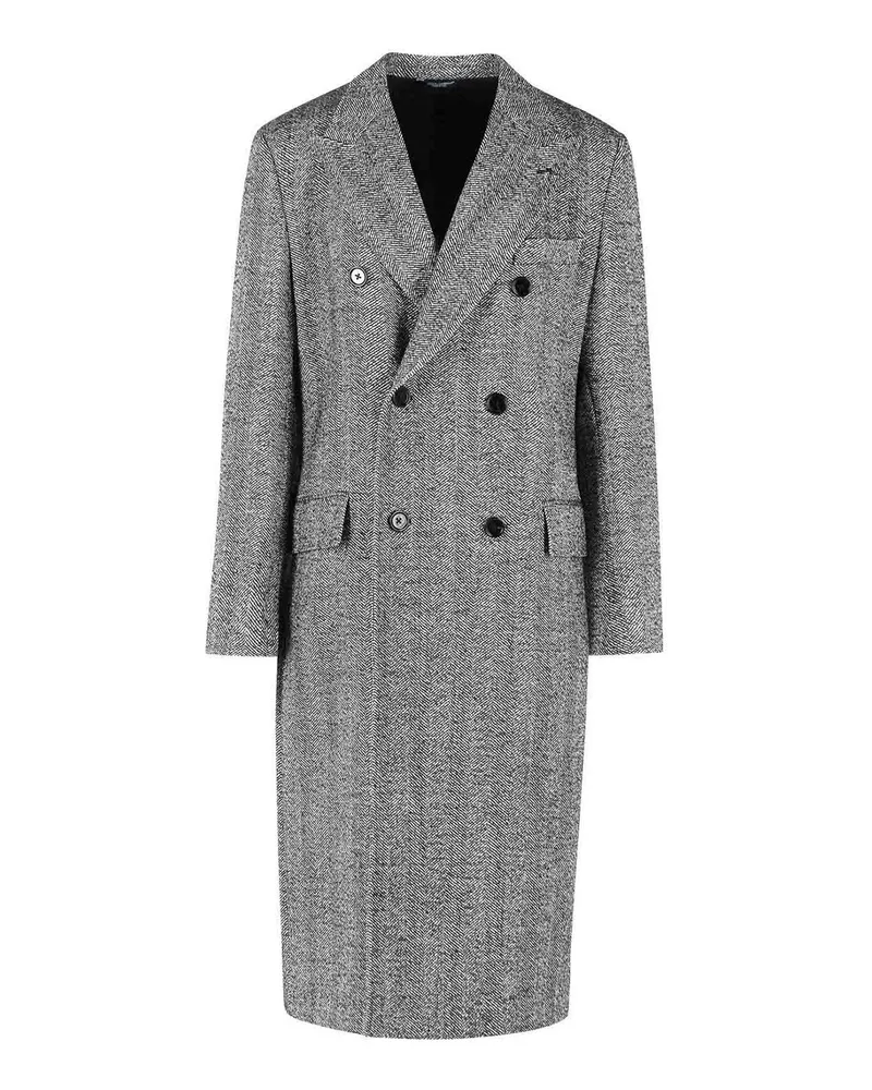 Dolce & Gabbana Langer Mantel - Grau Grau