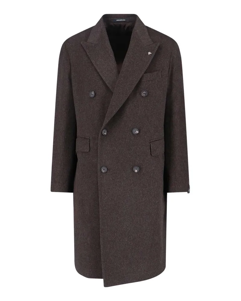 Tagliatore Knielanger Mantel - Braun Braun