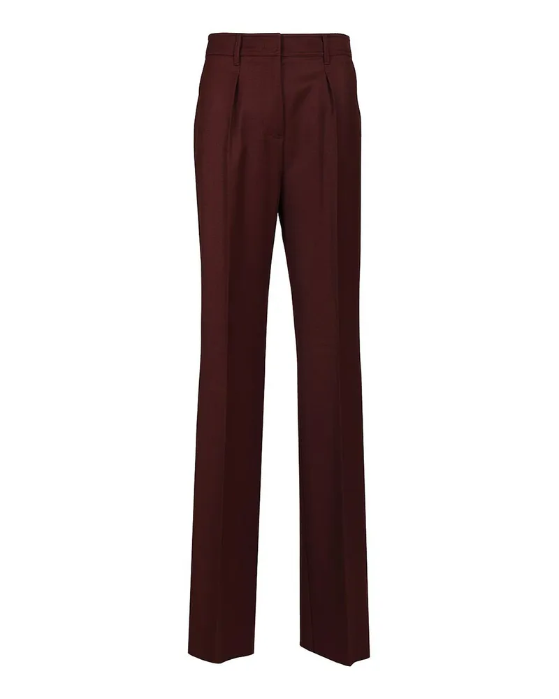 Max Mara Casual Hose - Dunkelrot Dunkelrot
