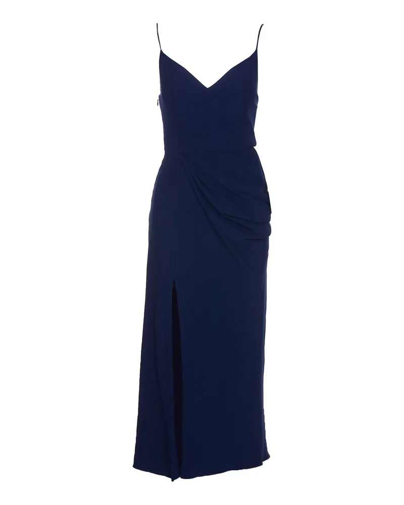 Alexander McQueen Knielanges Kleid - Blau Blau