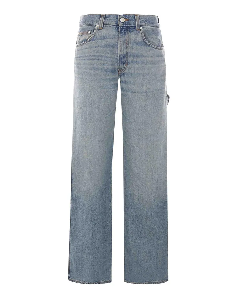 Haikure Straight Leg Jeans - Blau Blau