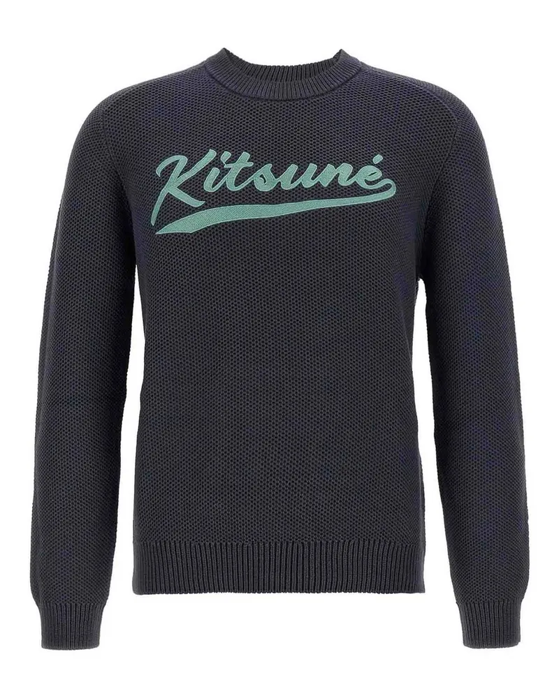 Kitsuné Rundhalspullover - Grau Grau