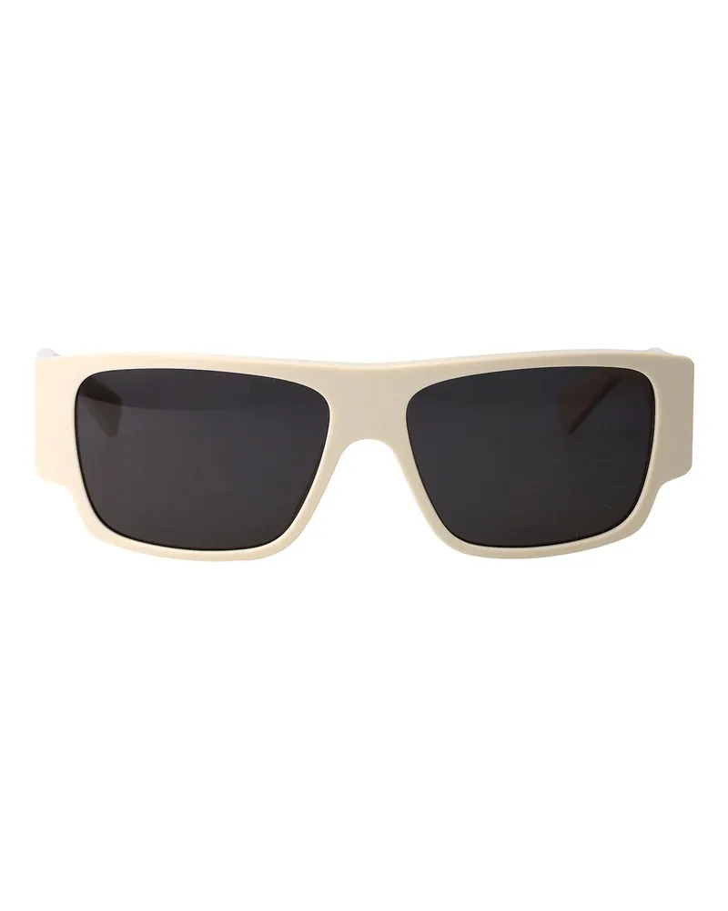 Bottega Veneta Sonnenbrille - Weiß Weiß