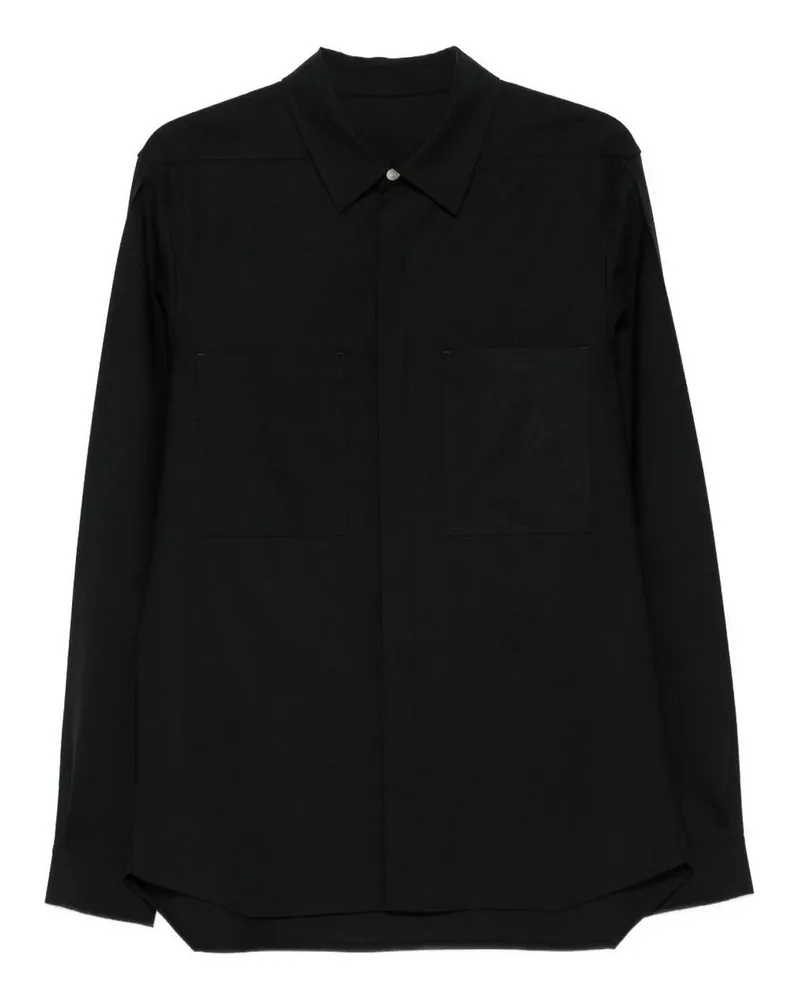 Rick Owens Hemd - Schwarz Schwarz