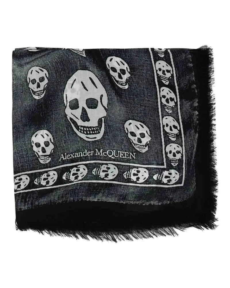 Alexander McQueen Schal - Schwarz Schwarz