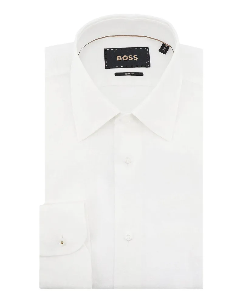 HUGO BOSS Hemd - Weiß Weiß