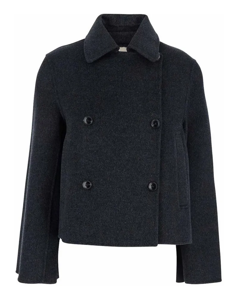 Semicouture Kurzer Mantel - Grau Grau