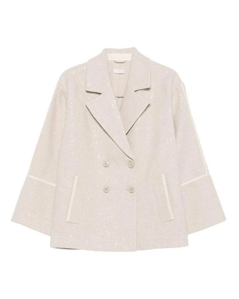 Liu Jo Knielanger Mantel - Beige Beige