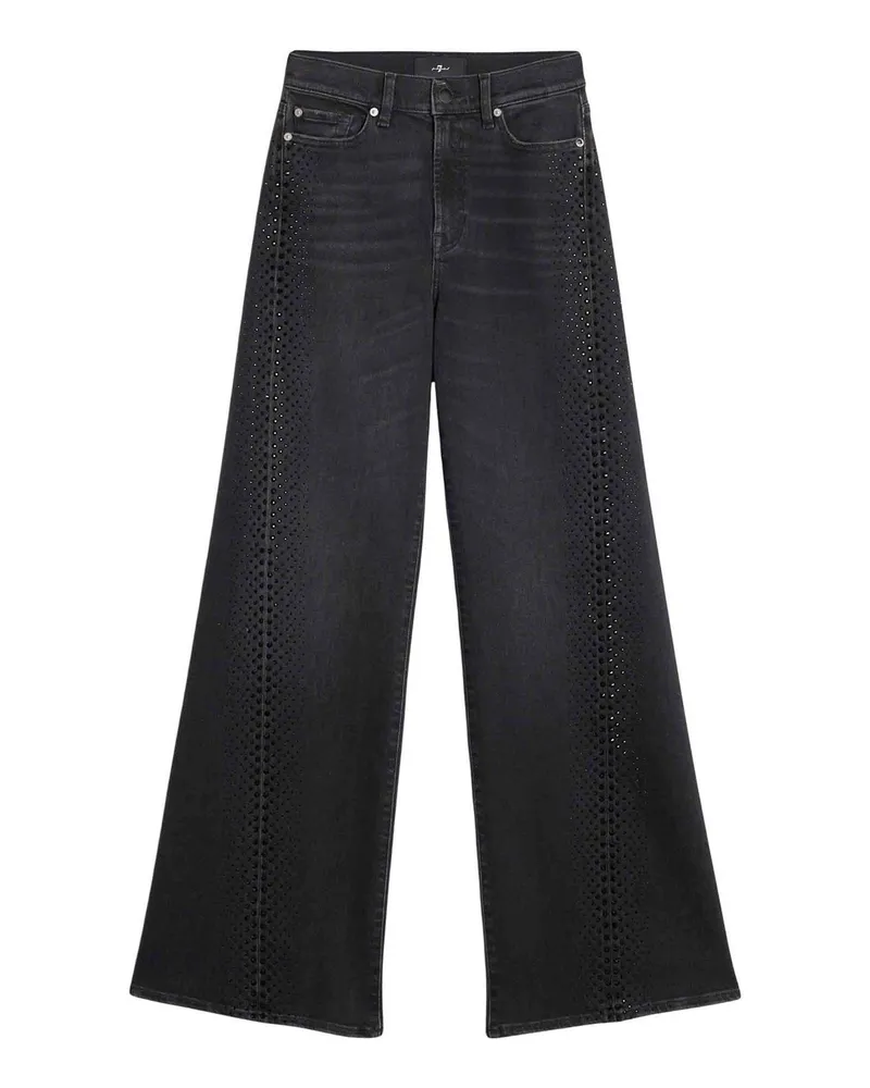 7 for all mankind Straight Leg Jeans - Schwarz Schwarz