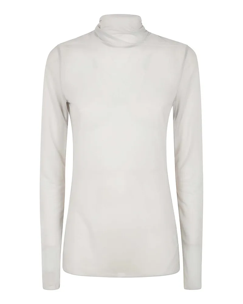 Yohji Yamamoto Rollkragenpullover - Weiß Weiß