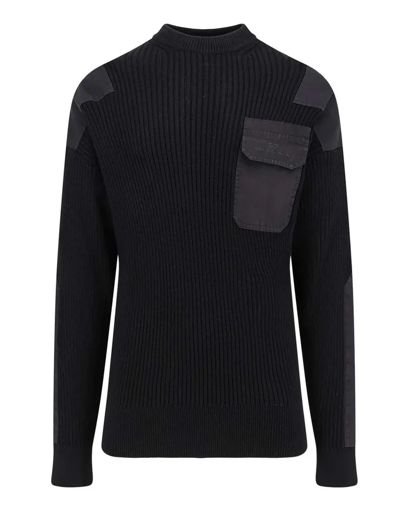 Balenciaga U-Boot-Pullover - Schwarz Schwarz