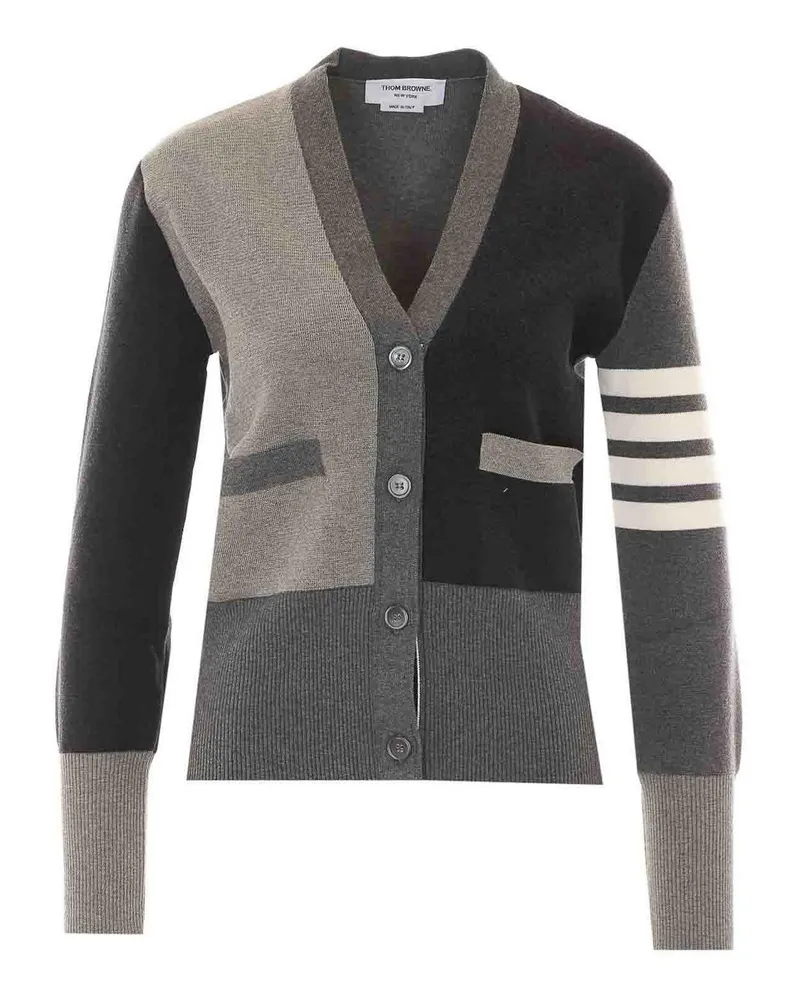 Thom Browne Cardigan - Grau Grau