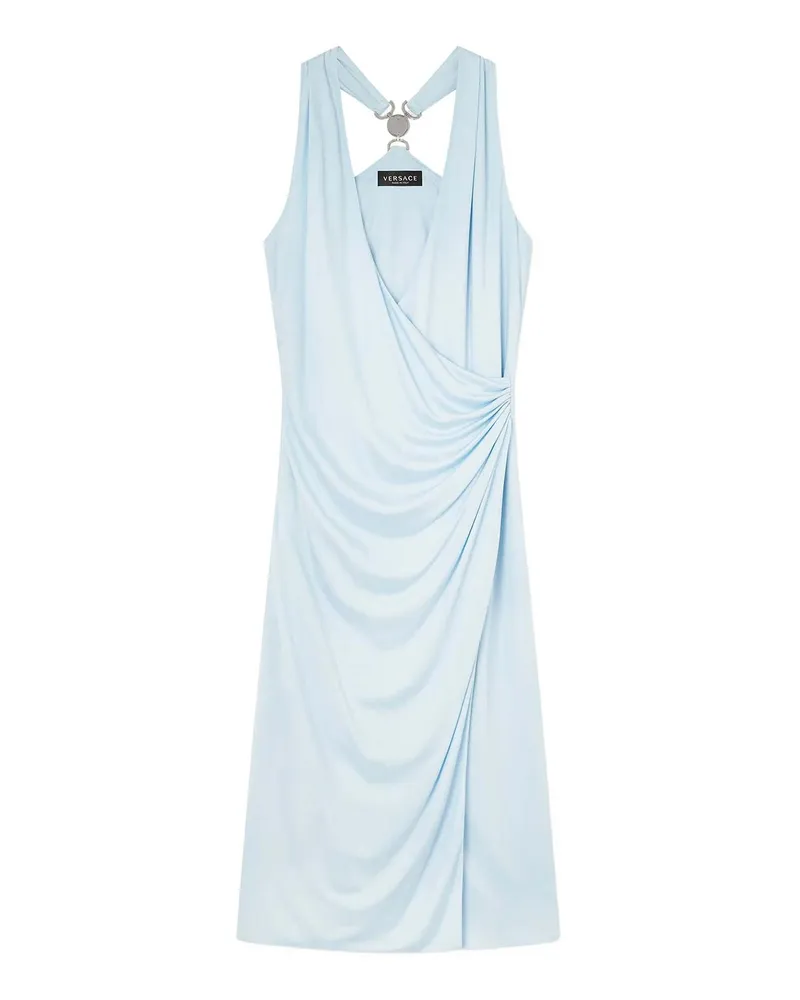 Versace Knielanges Kleid - Blau Blau