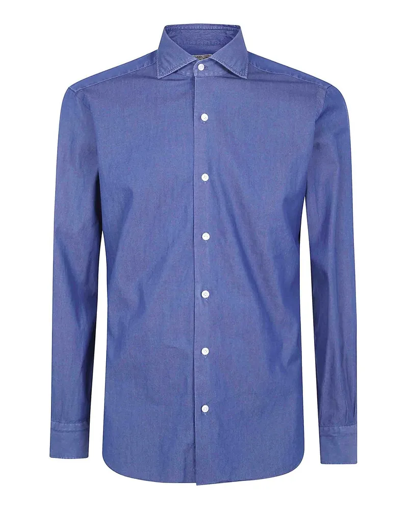 BARBA Hemd - Blau Blau
