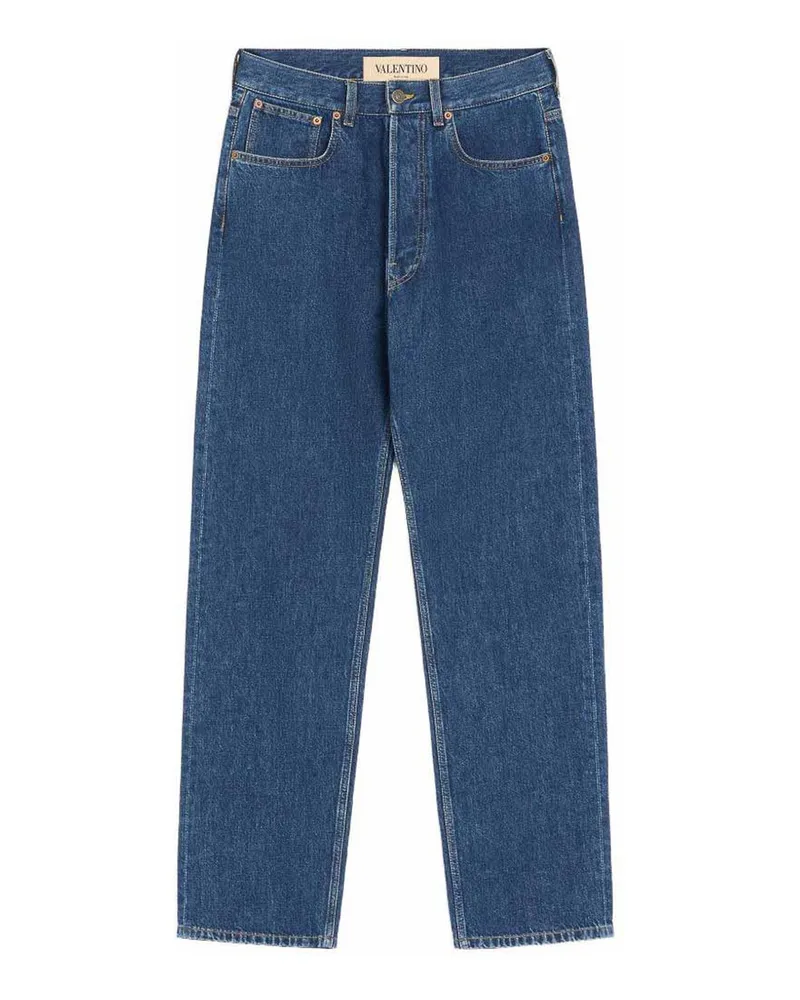 Valentino Garavani Straight Leg Jeans - Dunkelblau Dunkelblau