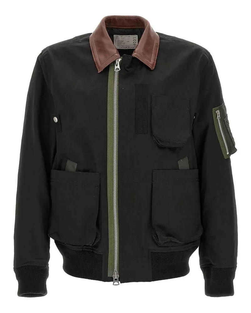 Sacai Daunenjacke - Schwarz Schwarz