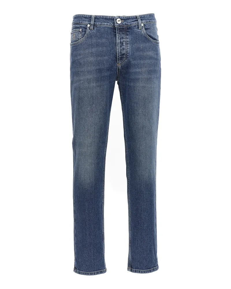 Brunello Cucinelli Straight Leg Jeans - Blau Blau