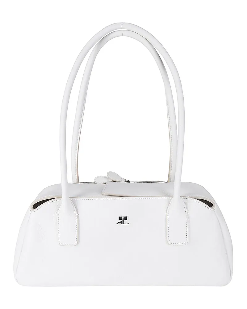 Courrèges Schultertasche - Weiß Weiß