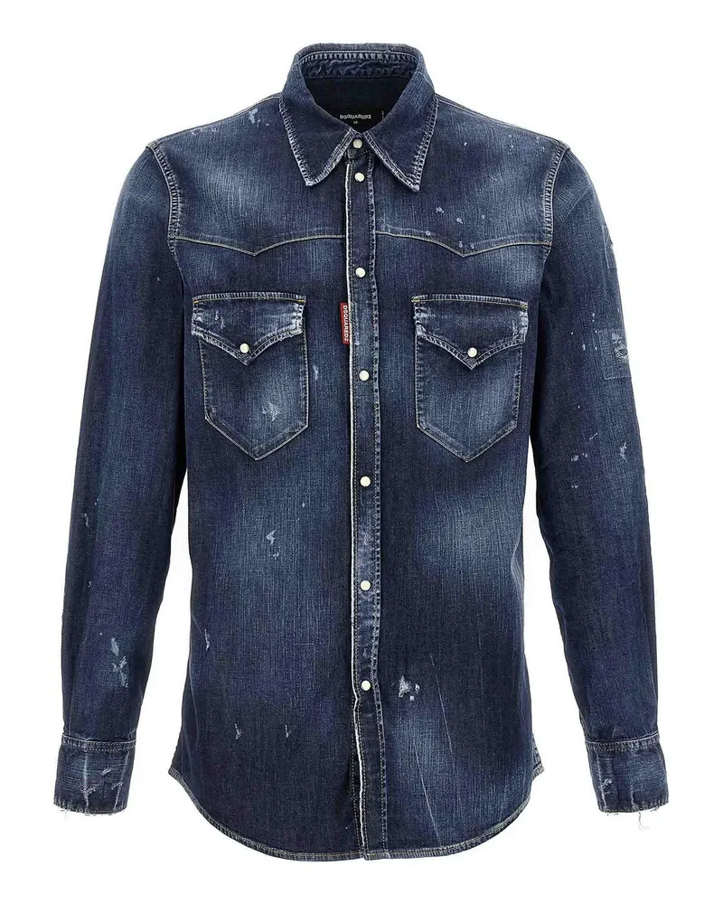 Dsquared2 Hemd - Blau Blau