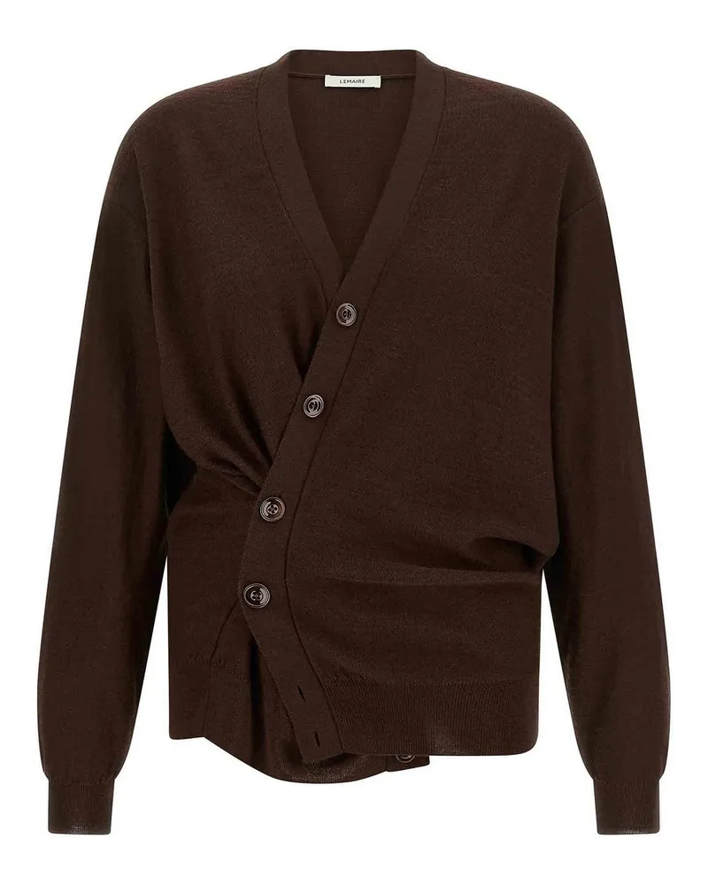 Christophe Lemaire Cardigan - Dunkelrot Dunkelrot