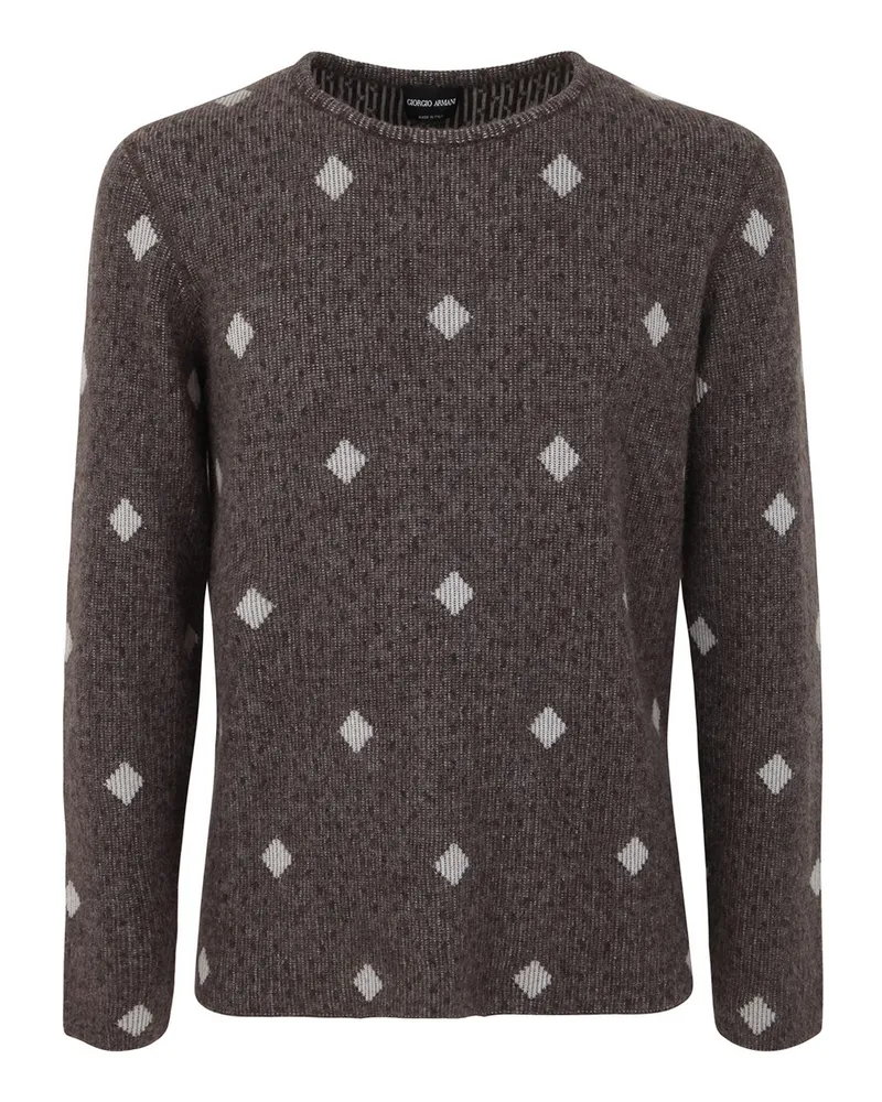 Giorgio Armani Rundhalspullover - Grau Grau