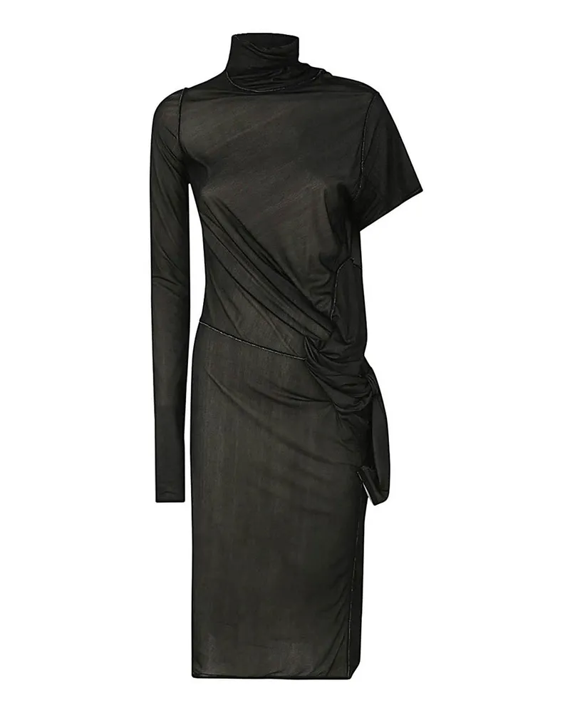 Maison Margiela Knielanges Kleid - Schwarz Schwarz