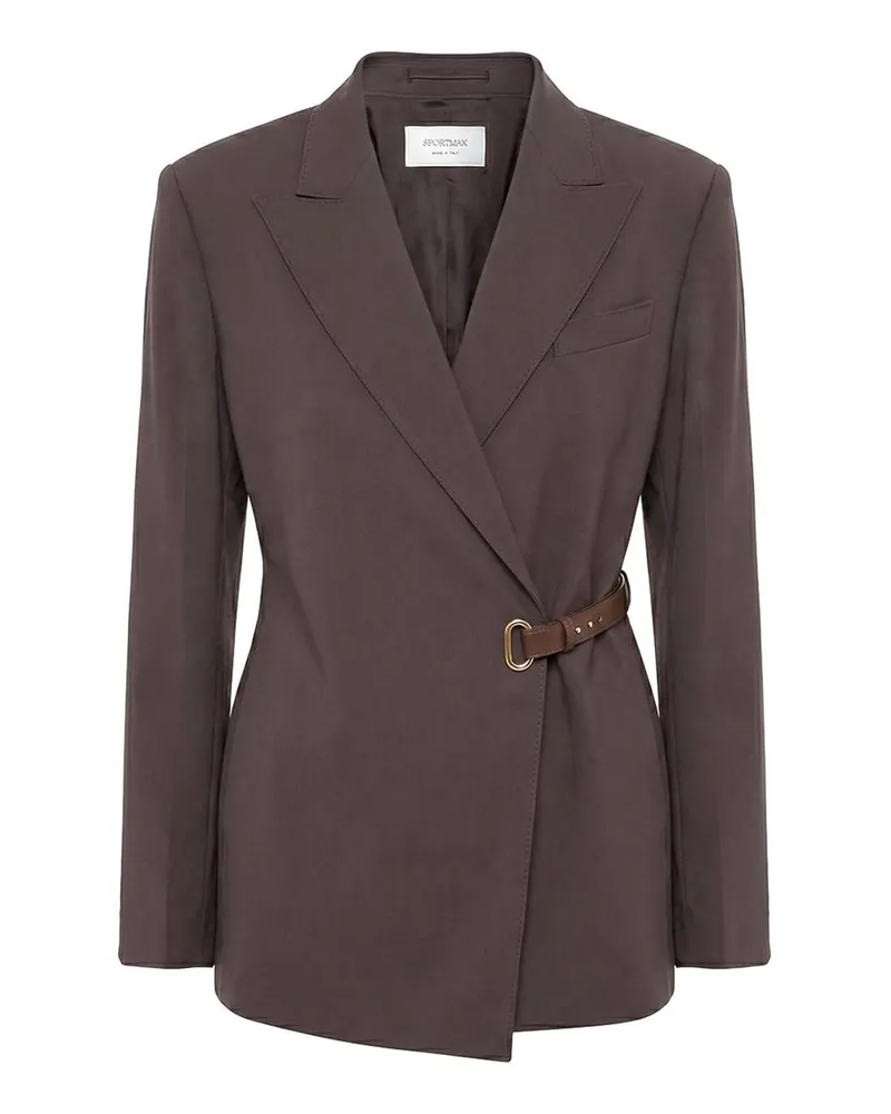 SPORTMAX Casualjacke - Dunkelbraun Dunkelbraun