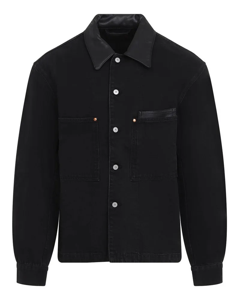Christophe Lemaire Casualjacke - Schwarz Schwarz