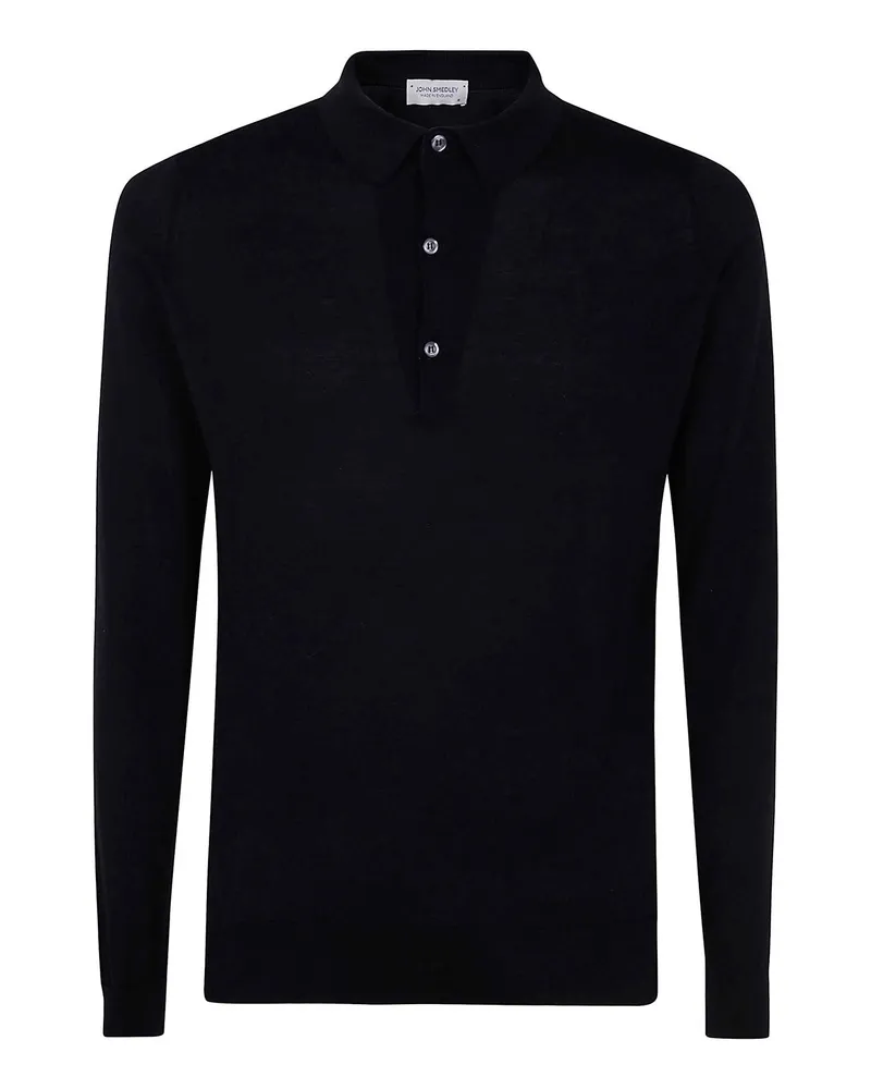 John Smedley Hemd - Schwarz Schwarz
