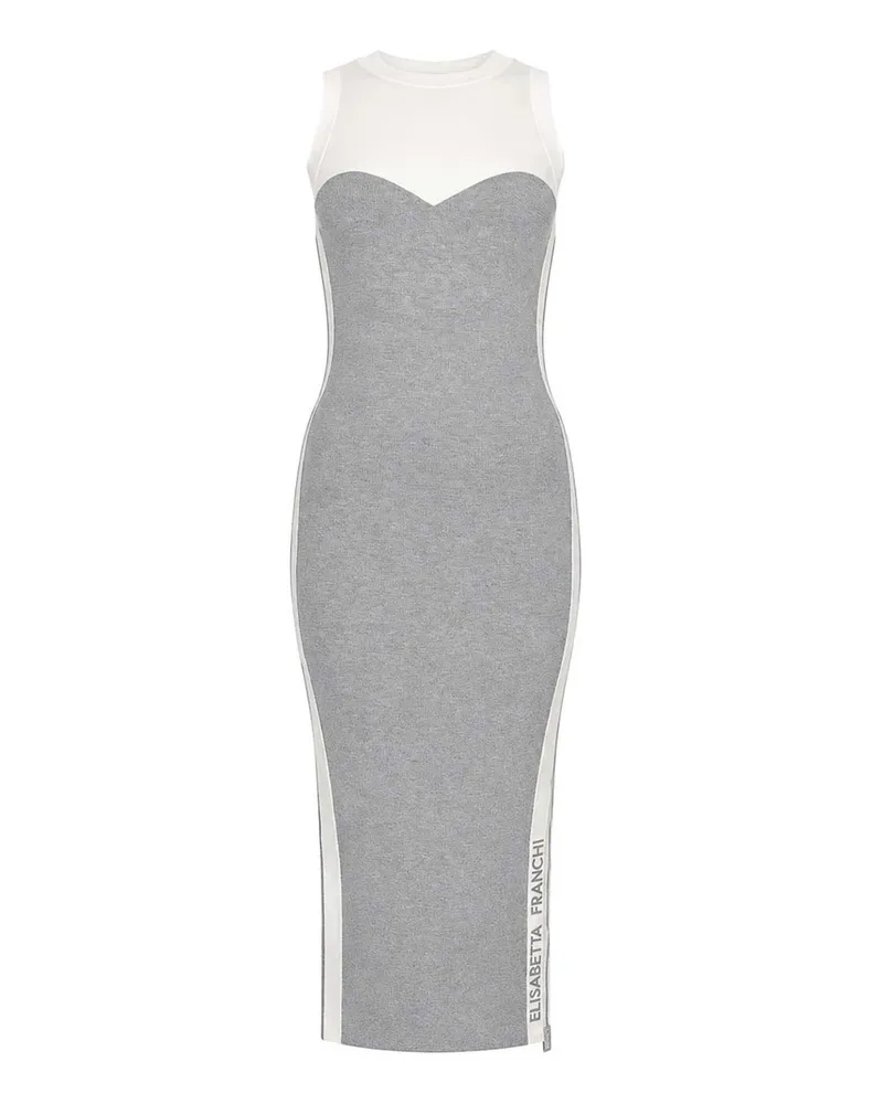 Elisabetta Franchi Knielanges Kleid - Grau Grau