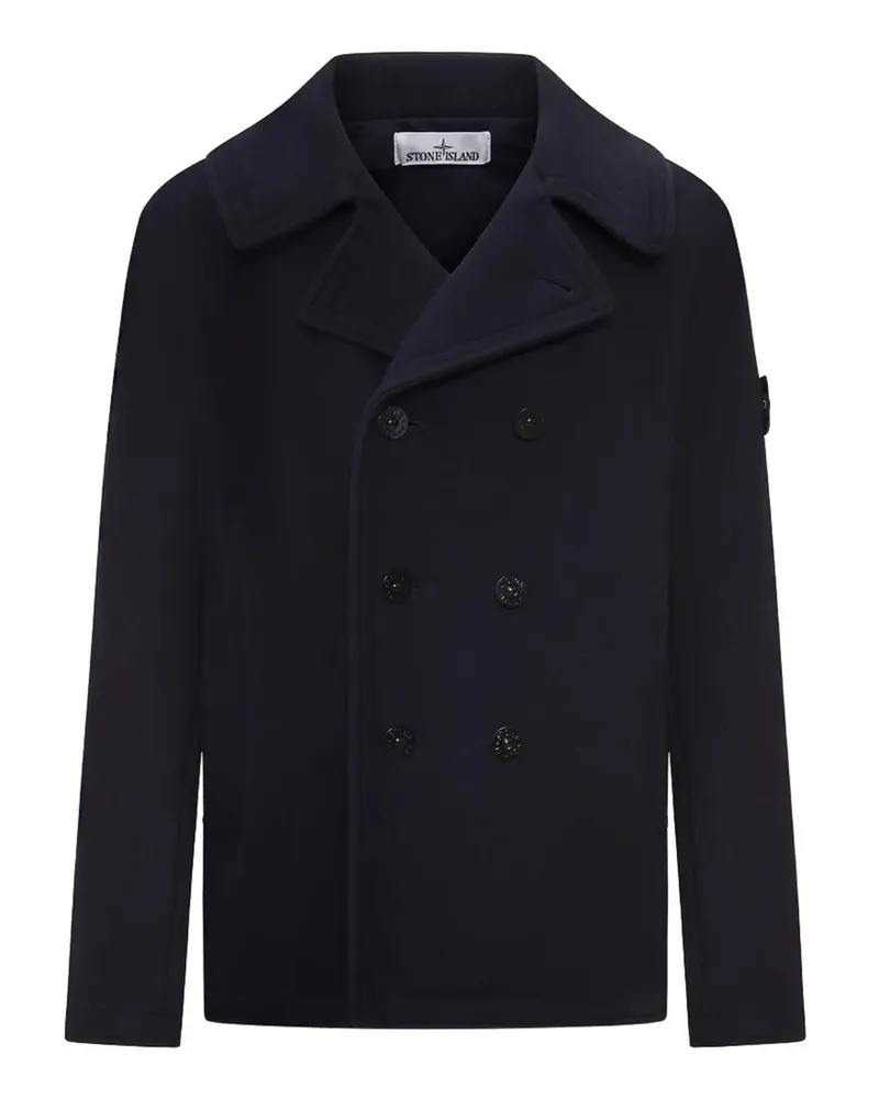 Stone Island Langer Mantel - Dunkelblau Dunkelblau