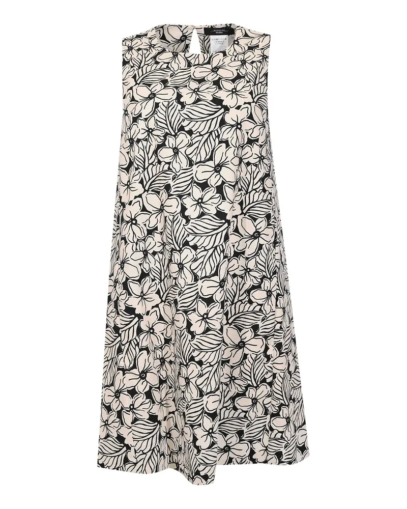 Max Mara Knielanges Kleid - Schwarz Schwarz